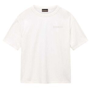 Napapijri Childrens/Kids Back Print Regular Short-Sleeved T-Shirt / White